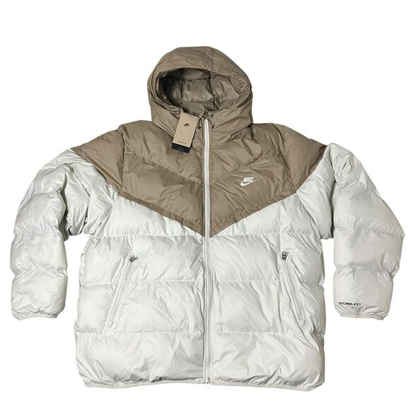 Nike Windrunner Puffer Jacket Mens XXL Tan Cream Storm-Fit Insulated FB8185-247 - Picture 16 of 16